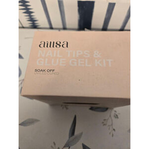 Women's AILLSA Nail Tips & Glue Gel Kit One Size Pink